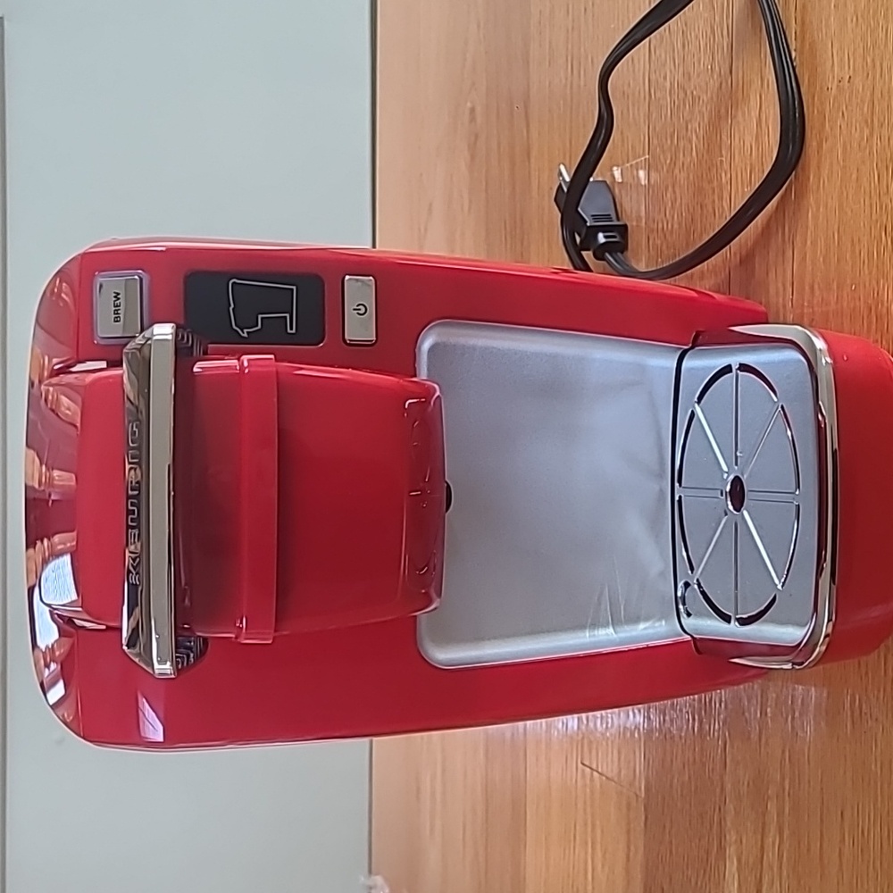 Used Keurig K-10 Mini Single Serve Coffee Maker; Red
